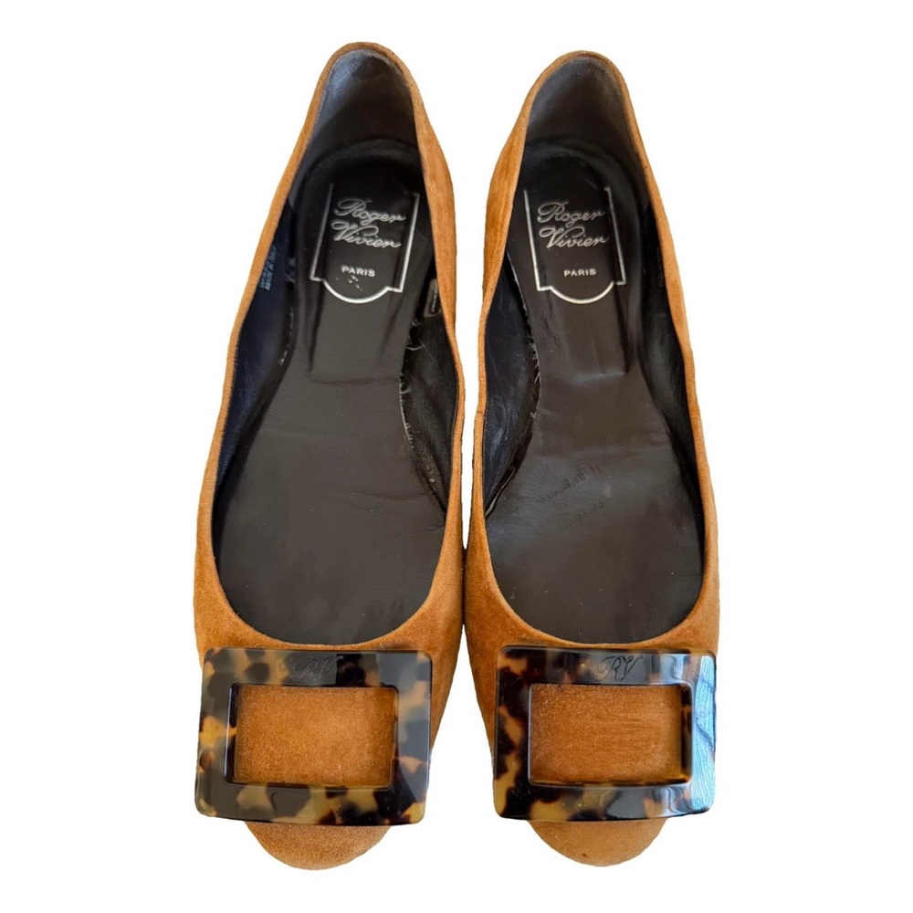 Roger Vivier Brown Suede Women's flats